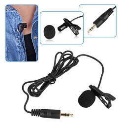 BOYA® Micro-cravate omnidirectionnel Audio enregistrement microphone à condensateur avec 6m câble-Noir- Microphone à condensateu