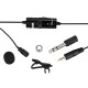 BOYA® Micro-cravate omnidirectionnel Audio enregistrement microphone à condensateur avec 6m câble-Noir- Microphone à condensateu