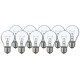 Ampoules à incandescence Philips E27 60W 1000h, lot de 10