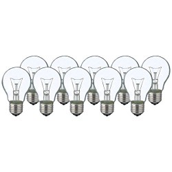 Ampoules à incandescence Philips E27 60W 1000h, lot de 10