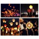 Lot de 10 pièces Lanternes celestes volantes colorées pour fêtes et moments romantiques et magiques