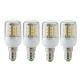 SODIAL(R) 4 x 6W E14 30 LED 5050 SMD Ampoule Lampe Spot Bulb Mais Blanc Chaud AC 220-240V