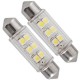 10X 39MM AMPOULE LAMPE 6 SMD LED BLANC POUR VOITURE DOME