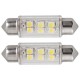 10X 39MM AMPOULE LAMPE 6 SMD LED BLANC POUR VOITURE DOME