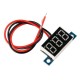 MINI LED VOLTMETRE AFFICHEUR RETRO-ECLAIRE ROUGE 30 VOLTS