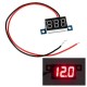 MINI LED VOLTMETRE AFFICHEUR RETRO-ECLAIRE ROUGE 30 VOLTS