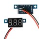 MINI LED VOLTMETRE AFFICHEUR RETRO-ECLAIRE ROUGE 30 VOLTS