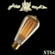 Autek Edison Poire à cage d'écureuil Filament antique vintage E27 Ampoule ST64 Drop lumière (VintageBulb-ST64-240V)