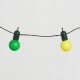 Guirlande Lumineuse Guinguette avec 20 Boules LED Multicolores pour Intérieur / Extérieur de Lights4fun