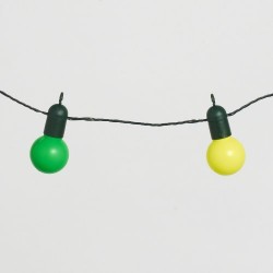 Guirlande Lumineuse Guinguette avec 20 Boules LED Multicolores pour Intérieur / Extérieur de Lights4fun