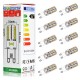 Swees® 10X G9 3W 64 LED 3014 SMD AC220-240V Ampoule Lampe Spot LED bulb light Lumière (Blanc Chaud)