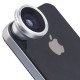 XCSOURCE® Objectif fisheye à 180° couleur argent pour iPhone 4S 4G 4 5 5G 5S 5C 3GS Samsung GALAXY S2 I9100 S3 I9300 S4 I9500 No