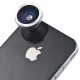 XCSOURCE® Objectif fisheye à 180° couleur argent pour iPhone 4S 4G 4 5 5G 5S 5C 3GS Samsung GALAXY S2 I9100 S3 I9300 S4 I9500 No