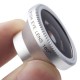 XCSOURCE® Objectif fisheye à 180° couleur argent pour iPhone 4S 4G 4 5 5G 5S 5C 3GS Samsung GALAXY S2 I9100 S3 I9300 S4 I9500 No