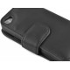 JAMMYLIZARD | Housse en Cuir Wallet Flip Case pour iPhone 4 4S, protège écran inclus (NOIR)