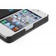 JAMMYLIZARD | Housse en Cuir Wallet Flip Case pour iPhone 4 4S, protège écran inclus (NOIR)