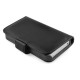 JAMMYLIZARD | Housse en Cuir Wallet Flip Case pour iPhone 4 4S, protège écran inclus (NOIR)