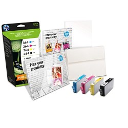 HP 364 Cartouches d'encre d'origine J3M82AE Lot de 4 Noir Cyan Magenta Jaune