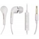 Ecouteurs intra-auriculaires pour Samsung Galaxy Ace S4 i9500 blanc 3.5mm Mains libres