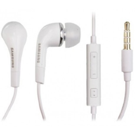 Ecouteurs intra-auriculaires pour Samsung Galaxy Ace S4 i9500 blanc 3.5mm Mains libres