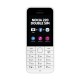 Nokia 220 Téléphone portable débloqué 2.4 pouces Double Sim Blanc