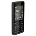 Nokia 301 téléphone portable, MicroSD, caméra 3,2 MP, 39 jours en mode veille, noir