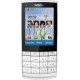Nokia X3-02i téléphone mobile - Ecran 6,1 cm -2,4 pouces - Appareil photo 5 mégapixels "Touch and Type"- Blanc / Argent