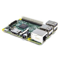 Raspberry Pi Carte Mère Raspberry Pi 2 Type B (Processeur 900MHz, 1 Go de RAM, 4 x USB, 1 x HDMI, 1 x RJ45, 1 x Jack, lecteur de