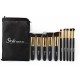 Kit de Pinceau maquillage Professionnel 10 PCS Ombre à Paupière Doré Blush Fondation Pinceau Poudre Fond de teint Anti-cerne Kit