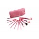 Glow rose professionnel 12 lot pinceaux maquillage trousse en cas exquisge Brush Set