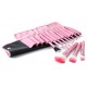 Glow rose professionnel 12 lot pinceaux maquillage trousse en cas exquisge Brush Set