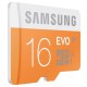 Samsung 16 Go Carte Mémoire EVO Micro SD Classe 10 sans adaptateur MB-MP16D/EU