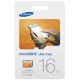 Samsung 16 Go Carte Mémoire EVO Micro SD Classe 10 sans adaptateur MB-MP16D/EU