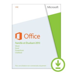 Office Famille et Etudiant 2013 - 1 PC [Téléchargement]