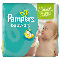 Pampers - Baby Dry - Couches Taille 4+ Maxi+ (9-20 kg) - Pack économique 1 mois de consommation x152 couches