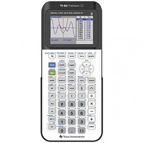 Texas Instruments TI-83 Premium Calculatrice scientifique Blanc/Noir