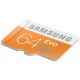 Samsung 64 Go Carte Mémoire EVO MicroSDXC Classe 10  avec adaptateur USB MB-MP64DU2/EU