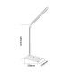 LE 8W Dimmable LED lampe de bureau, 7 le niveau de luminosité, Sensitive Touch Control, Pliantes Lampes de Table, Lampe, Lampes 