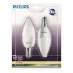 Philips - Ampoule flamme LED Culot E14 - Lot de 2 Ampoules - 3W consommés - Équivalence Incandescence 25W