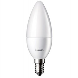 Philips 8718696475201 Lot de 2 Ampoules LED Flamme E14 2700 K Plastique Blanc Chaud 10,4 x 5,8 4 W