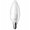 Philips 8718696475201 Lot de 2 Ampoules LED Flamme E14 2700 K Plastique Blanc Chaud 10,4 x 5,8 4 W