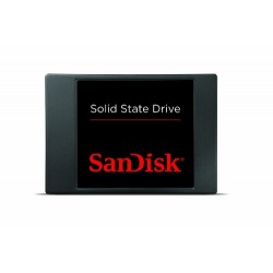 Disque SSD Sata III SanDisk 128 Go 2,5 pouces avec une vitesse de lecture allant jusqu'à 475 Mo/s (SDSSDP-128G-G25)