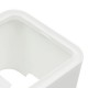 Allibert 220045 E-Box Boîte de Rangement Carrée pour Câbles Polypropylène Blanc/Gris 19,5 x 19,39 x 12,6 cm