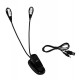 Ipow rechargeable 4-led flexible clip de table de lumière USB - double bras réglable longue de 2 - tête parfaite pour barbecue, 