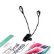 LE Rechargeable LED Lampe de Lecture, Portable Music Stand Lights, Dual Head, 4-niveau de luminosité, Adaptateur Secteur et Câbl