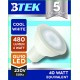 BTEK® 10PC GU10 6W LED Blanc froid AC 230V 50 Hz 480LM 40W lumière spot ampoules à économie d'énergie de haute puissance de lamp
