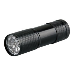 UV 9 LED LAMPE DE TORCHE POCHE ULTRAVIOLET EN ALUMINIUM