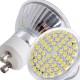 6X GU10 AMPOULE LAMPE BULB A 60 SMD LED BLANC CHAUD 4.5W