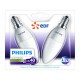 Philips - Lot de 2 Ampoules LED Flamme - Culot E14 (Petite Vis) - 5,5W Consommés - Équivalent 40W - Partenariat Philips/EDF