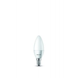 Philips - Lot de 2 Ampoules LED Flamme - Culot E14 (Petite Vis) - 5,5W Consommés - Équivalent 40W - Partenariat Philips/EDF